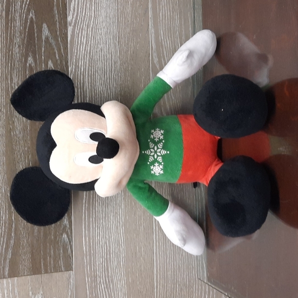 Disney Mickey Mouse stuffed christmas Toy - Picture 1 of 11